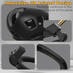 Male Chastity Cage, Middle Chastity Device With 5 Sizes Rings And Invisible Lock For Man Penis Exercise Bondage Gear & Accessories Lightweight Adult Sex Toys