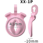 Inverted Negative Sissy Chastity Cage Small For Men Flat Chastity Device Lock Design Pink Penis Cage For Men Bdsm Penis Cage Sex Toys For Couples (Pink,Flat-A)