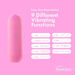 Silicone Bag And Matching Bullet 3'', Soft Touch,Waterproof, Rechargeable, Pink