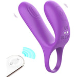 Silicone Vibrating Cock Ring Extender With Remote Control, 9 Modes Rechargeable Penis Rings Vibrator Trainer Clitoral Stimulator, Anal Butt Plug Prostate Massager Sex Toy For Men Couple Erection Sex