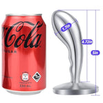 Stainless Steel Anal Plug Butt Plug Anus Stretcher With Oval Base Prostate Massager G-Spot Stimulation Adult Sex Toys For Men Women Couple (L)