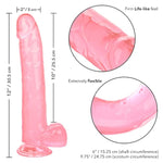 Size Queen 10 Inch Dildo With 6 Inch Shaft Circumference And Sturdy Suction Cup - Pink Se-0262-05-2