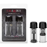 Novelties Nipple Play Vacuum Twist Suckers, Black/Clear