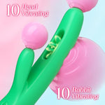 Spinning Rabbit Vibrator Sex Toy - Windmill Spinning G Spot Sex Toys For Women, 3 In 1 G Spot & Clitoral Vibrator With 7 Spinning Modes, 10 Rabbit & 10 Wand Vibrations, Adult Toys For Couples