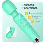 Viboators Toys, Vibrateirs For Women Today Adult Vibrator Wand Sex Toyswith Strong Vibrator With Waterproof & 20 Patterns & 8 Intensity, Wand Massager For Her Pleasure (Mint)