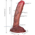 Squirting Realistic Dildo Feels Like Skin, 8.5 Inch Big Lifelike Soft Silicone Dildo With Suction Cup Fake Penis For Anal Play, Ejaculating Thick Flesh Dildo Adult Sex Toys For Women