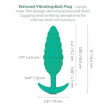 Bump Texture Small Vibrating Anal Plug - Rechargeable Silicone Butt Plugs, Anal Sex Toys For Adults - Mint Green