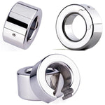 Stainless Steel Metal Male Cock Ring Exercise Massager Weight Bearing Ring Bdsm Penis Cock Ring Sex Toys