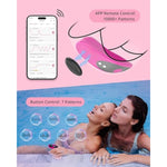 Ferri Wearable Magnetic Vibrating Panties, Long Distance Bluetooth Remote Reach With Music Sync, Partner & App Control