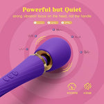 Vibrator Sex Toys, Cordless Handheld Powerful Wand Massager with 5 Modes & 3 Speeds, Clitoral Stimulator, Quiet, Waterproof & Rechargeable, Adult Toy Women Partner Play, Sex Games