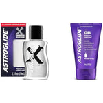 Astroglide Silicone Lube (2.5oz) and Water Based Lube (4oz) Personal Lubricants Bundle