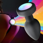 Silicone Vibrating Anal Plug With Luminous Base, Wireless Remote Control Rechargeable Butt Plug Anal Massager G-Spot Anus Stimulation For Man And Woman Pleasure Bed Games