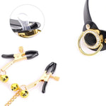 Adult Bdsm Gags With Chain Clips Sex Pacifier Balls Female Breast Bells Nipple Clips?Collars, Gags, Restraints, Nipple Clamps, Bondage, Play Props