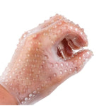 Silicone Massage Gloves Adult Flirting Sex Glove G-Spot Nipple Massager Transparent Masturbation Vagina Stimulator Sexy Finger Cots Finger Sex Toys Sm Game Bedroom For Couples Men Women
