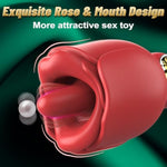 Vibrator Adult Sex Toys For Woman - Rose Sex Toy With 360° Rotated Licking Tongue, Female Sex Toys With Handle, Adult Toys For Women With 8 Licking Modes, Nipple Toys Vibrators Clitoral Stimulator