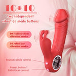 Rabbit Vibrator, G Spot Clitoral Anal Stimulator, 10 Vibration Modes
