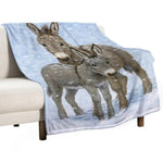 Donkey Gifts For Girls & Women - Soft, Warm & Cozy Fleece Throw Blanket For Kids & Adults - 40"X50"