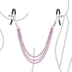 Bdsm Nipple Toys, Adjustable Metal Nipple Clamps, Bdsm Clips For Adult Play, Adjustable Sex Clamps, Nipple Clips Breast, Adult Toys Bdsm, Body Jewelry Non Piercing (Purple)