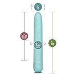 Gaia Eco Plant-Based 7" Slim Multispeed Vibrator In Aqua Made Of Sustainable Biofeel™ Worlds First Plant Based Vibe For Vagina And Anal Play Premium Eco Vibrating Pleasure Adult