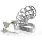 Male Chastity Cage,Big Metal Chastity Device Adult Sex Toys With 3 Size Rings And Invisible Lock,Lightweight Stainless Steel Bondage Gear Accessories For Men