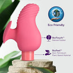 Gaia Eco Love 3Waterproof Multifunction Powerful Vibrator In Coral Sustainably Made Of Biotouch & Biofeel Worlds First Plant Based Vibe For Vagina Anal Play Adult Sex Toy