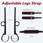 Bdsm Sex Restraints With Sex Inflatable Ramp Pillow Cushion,Legs Sex Bondage With Neck To Ankle/Thigh Cuff,Adjustable Sex Sm Bondaged Restraints Set For Couples Women Men