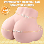 Sex Doll for Men Realistic Pocket Pussy with Soft Butt, Male Sex Toy with Tight Vagina and Anal Dual Channel, Male Masturbator for Several Sex Positions – Sex Toys for Men