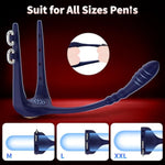 Male Prostate Massager Anal Beads Butt Plug Cock Ring,G Spot Vibrator Sex Toy For Couple Clitoral Stimulation,Vibrating Penis Ring Anal Vibrators Adult Toys With Adjustable Buckle For Men Pleasure