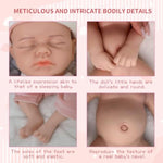 Girl 12 Inch, Full Silicone Baby Doll, Reborn Baby Dolls Silicone Full Body, Sleeping Position Newborn, Not Vinyl