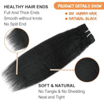 Kinky Straight Clip Ins 8Pcs 120G 16 Inch Clip In Hair Extensions Real Human Hair Yaki Straight Clipins For Black Women Full Head Brazilian Remy Hair Extensions Double Weft 20 Clips