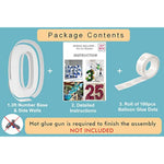 3 FT Number 0 Mosaic Balloon Frame Kit for Birthday & Baby Shower Decor