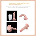 Sex Toys Realistic Skin Feeling Textured Dildo Stimulates G-Spot Clitoris And Anus With Suction Cups Hands-Free Play Unisex, Dildo That Goes 5.31 Inches Deep Into The Vagina