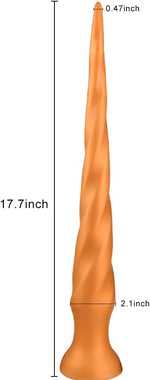 Ultra Big Long Butt Plug: Liquid Silicone, Soft Anal Plug for Prostate Massage and Stimulation, Medium Size, for Men and Women