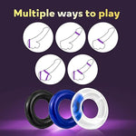 3 Pcs Silicone Penis Ring For Longer Harder Stronger Erections, 3 Colors Cock Penis Rings Sexual Stimulation Device For Men, Better Sex Erection Enhancing Premium Adult Sex Toys, Gifts For Men/Gay