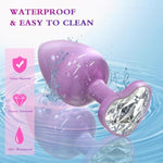 Small Butt Plug Anal Plug For Beginners,Adult Aanl Toys With Heart-Shaped Jewelry Base, G Spot Sex Toy Adult Toy For Beginner Adult Unisex Women And Men Couple