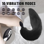 Anal Plug Vibrator Fox Tail Butt Plug Silicone Anal Anus Toys Sex Toys For Women