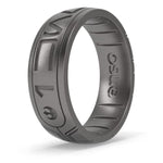 Star Wars Silicone Ring - I Know You - Comfortable And Flexible Design - Aurebesh - Platinum - Size 4