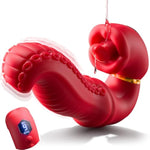Rose Sex Toys Vibrator Adult Toys For Women, 9 Licking & Swing Modes Thrusting Vibrator Dildo, G Spot Vibrator Clit Stimulator Tongue Toy For Women, Sexual Pleasure Tools For Female Couples