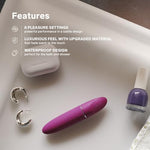 MIA 3 - Mini Personal Massager, Discreet Clitoral Vibrator, Deep Rose