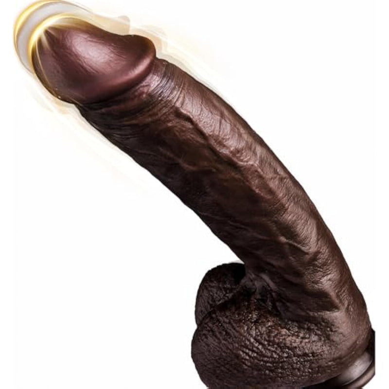 2" Diameter Thick Big Black Thrusting Dildo Vibrator, Lifelike Realistic Bbc Dildo Penis With 9 Vibrating & 3 Thrusting Modes, Suction Cup Silicone Dildos Sex Toys For Women G-Spot Anal Stimulation