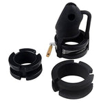Silicone Penis Cage Metal Padlock - Soft Rubber Male Penis Bound Chastity Device Cock Cage Adult Male Sex Toy (Black)