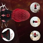 Silicone Monster Anal Butt Plugs Sex Toys With 2 Dragon'S Eye Soft Realistic Monster Dildo Buttplug Anal Toys With Suction Cup Black Red Anal Plugs Anal Dildo For Beginner Men Women Anal Sex Toys