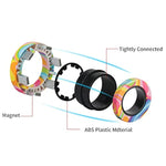 Magnetic Rings Fidget Toy Set, Idea Adhd Fidget Toys, Adult Fidget Magnets Spinner Rings For Anxiety Relief Therapy, Fidget Pack Great Gift For Adults Teens Kids (3Pcs)