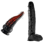 Tentacle Dildo Vibrator + 3" Diameter Huge Thick Dildo