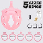 Inverted Negative Flat Chastity Cage Small Male Chastity Device Lock Design Plastic Penis Cage For Men Bdsm Penis Cage Sex Toys For Couples (Wx1)