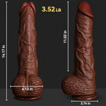 14 In Realistic Big Thick Dildo, 2.9’’ Diameter Xxl Anal Plug With Strong Suction Cup For Hands-Free Play, Massive Strap-On Dildo For Men Women Gay Lesbian, Giant Real Skin Pvc Dildos For Anal Vagina