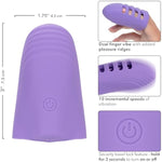 Dr. Laura Berman Rechargeable Finger Vibe Made With Waterproof Silicone Purple - Se-9730-20-2