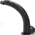 Realistic Dildos Feels Like Skin, Monster Dildo 17.5" Black Big Dildo With Suction Cup For Hands-Free Play, Big Horse Dildo Giant Anal Toy For Men, Body-Safe Material And Adult Sex Toys For Women