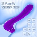 Adult Sex Toys Vibrator Wand Women, 2 In 1 Clitoral Stimulator G Spot Vibrator With 10 Powerful Licking & Vibrating Modes, Couples Sex Novelties Clit Female Vibrator Clit Pleasure Tools For Women