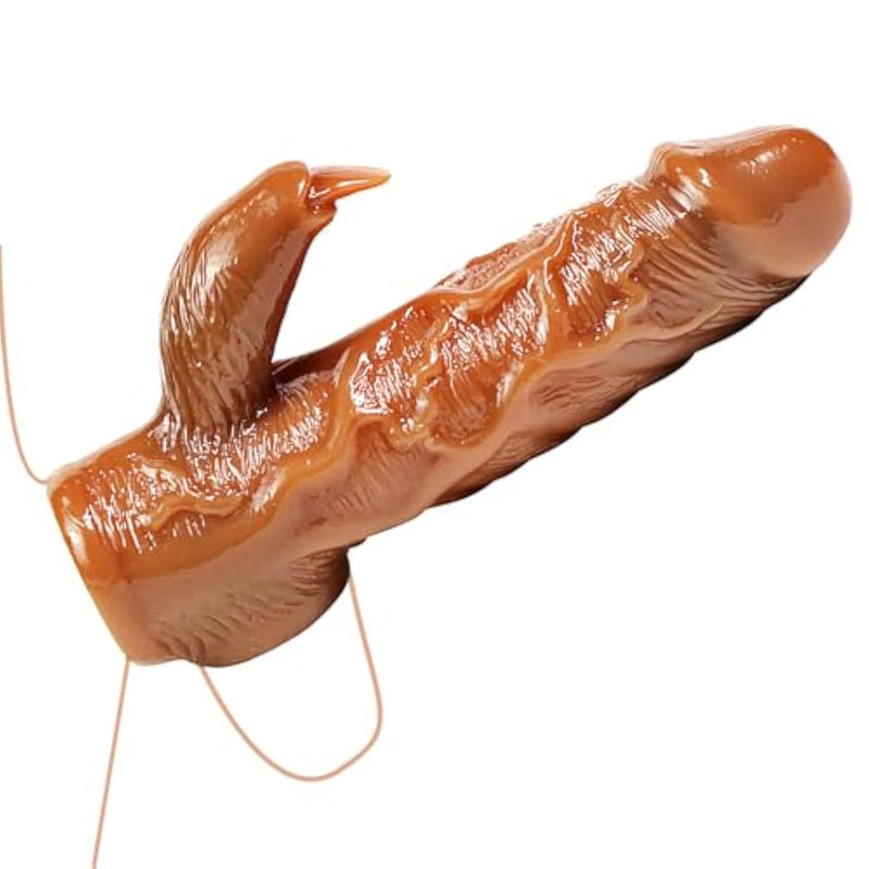 Penis Sleeve Cock Sleeve - Realistic Adult Male Sex Toys For Men Penis Extender Dildo Cock Ring Prolong Pleasure Testicles G Spot Stimulation Penis Enlarger Thicken For Mens Couples